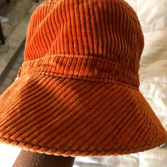 corduroy orange bucket hat - Picture 2 of 3